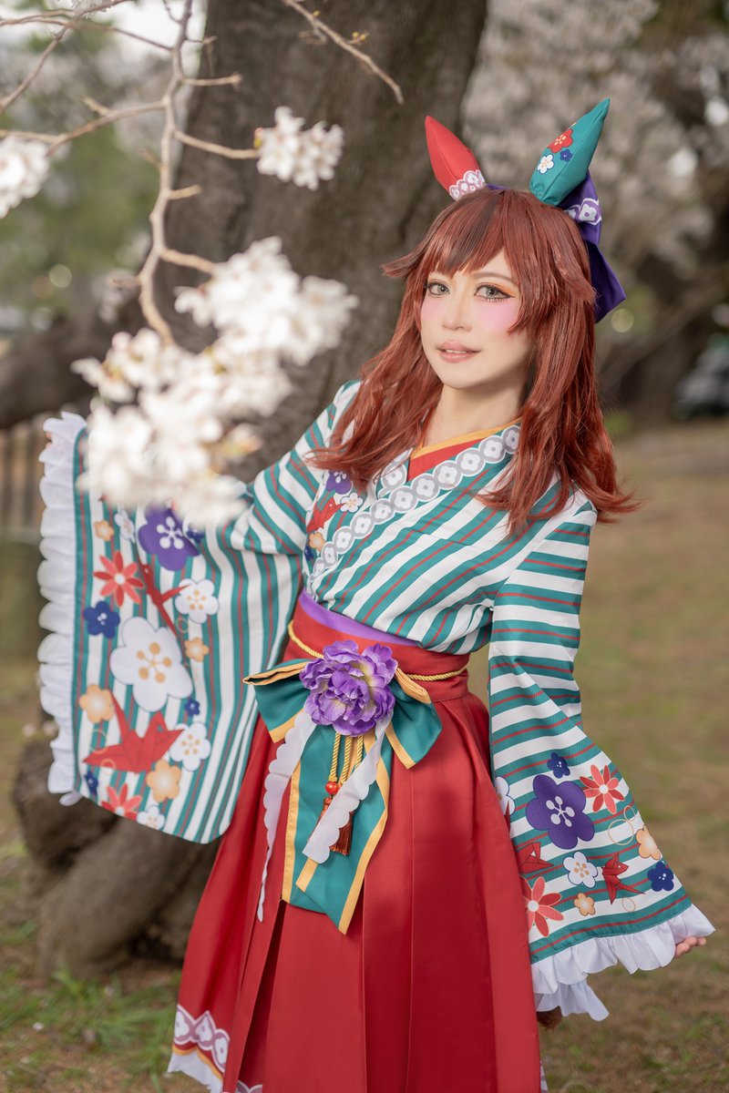 この晴れ着が 
あと一歩をくれたかな💛

 #ナイスネイチャ #サクラ出陣 
📷<a href="/dye3photo/">だいちゃん</a>  
コスプレ注意