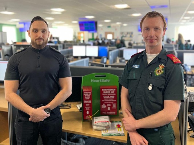 AACE_org's tweet photo. . @swasFT joins #BleedKit Partnership to enhance emergency response. These emergency kits are placed in key public locations, providing essential equipment to help control significant blood loss in the critical moments before #emergencyservices arrive.
> https://t.co/CtkJnUQC4F https://t.co/HyFIhCknKE