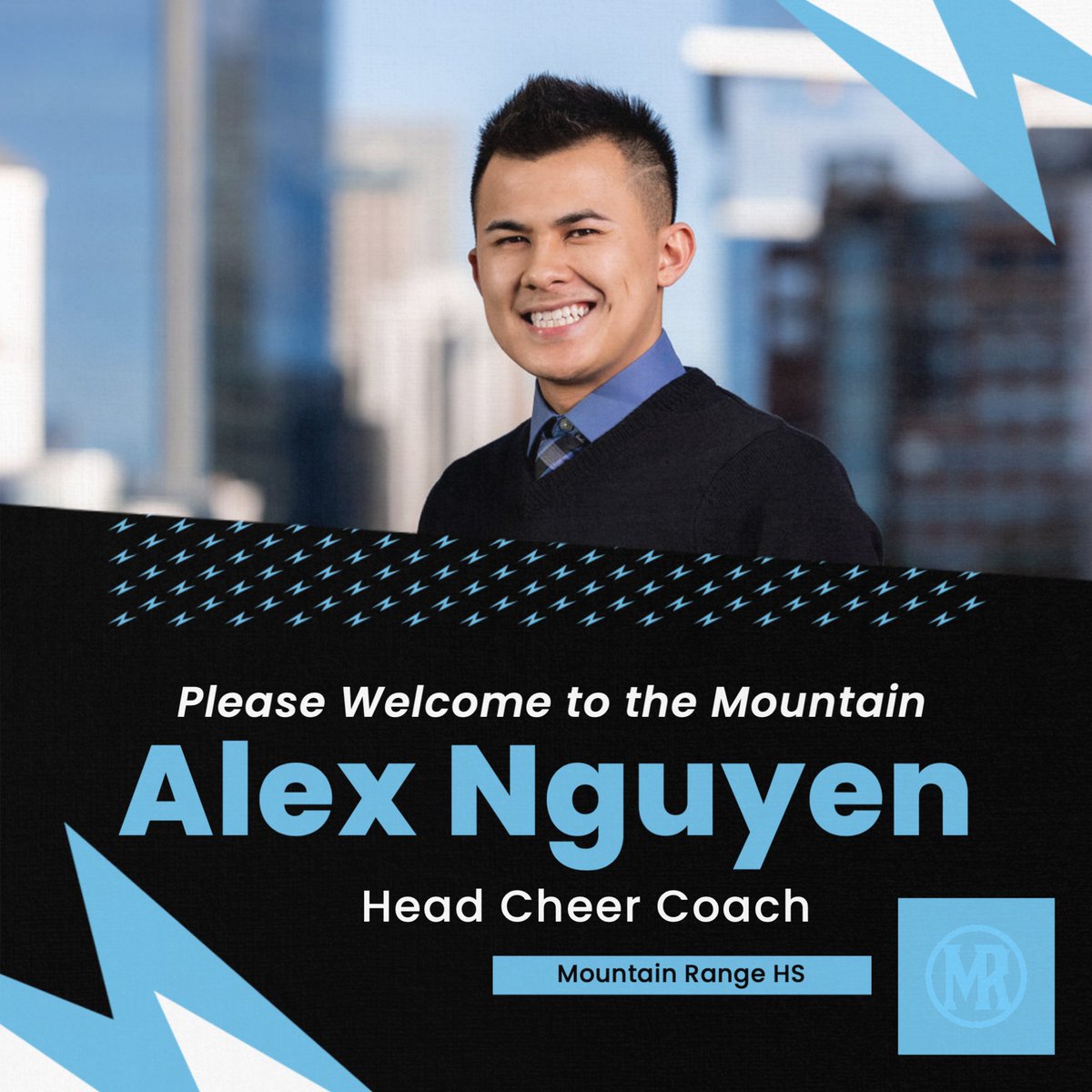 Alex is a proud Denver native with a strong background in cheerleading. With experience as a high school, all-star, and collegiate cheerleader, Alex brings both passion &amp; knowledge. Alex stays active with his two dogs, who compete in multiple canine sports.
