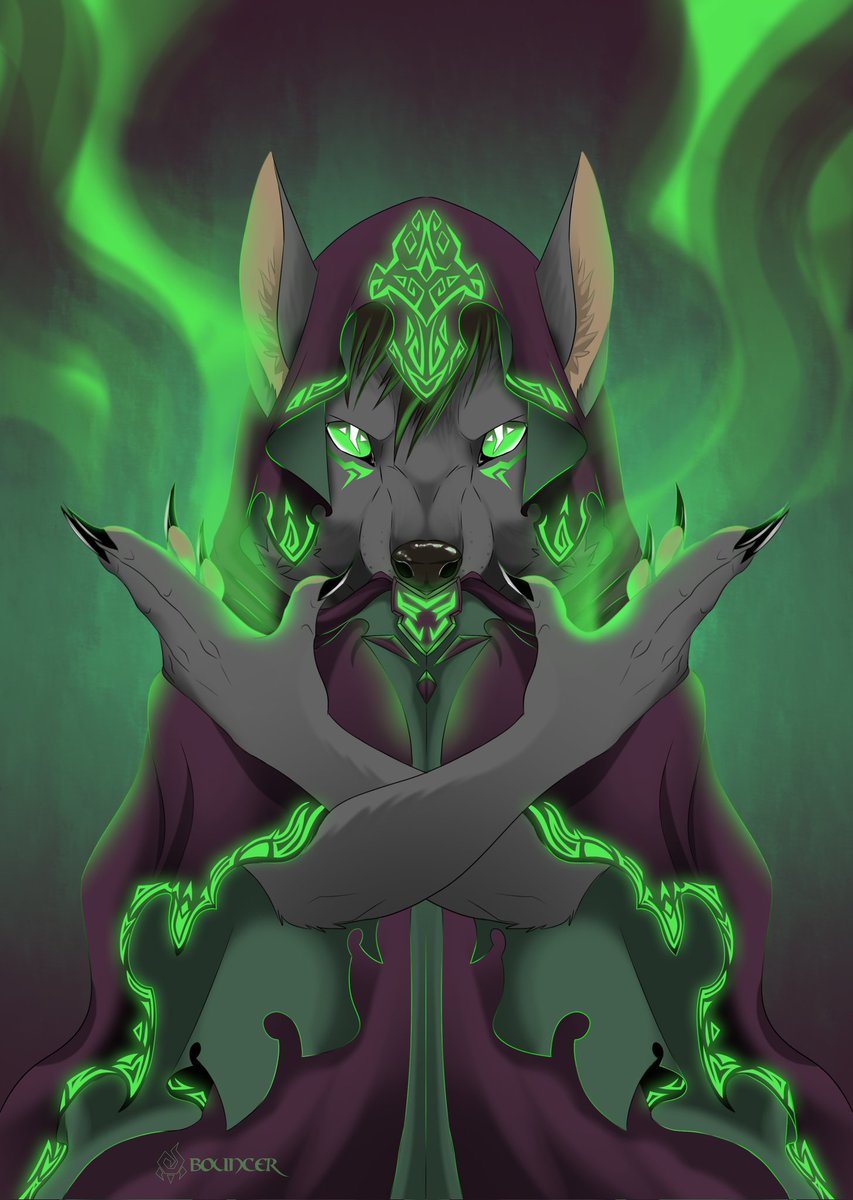 Mystical artwork that I try to submit for this year's Awoostria Conbook.
I love how it turned out. 😍💙

🎨 linktr.ee/bouncerdemon