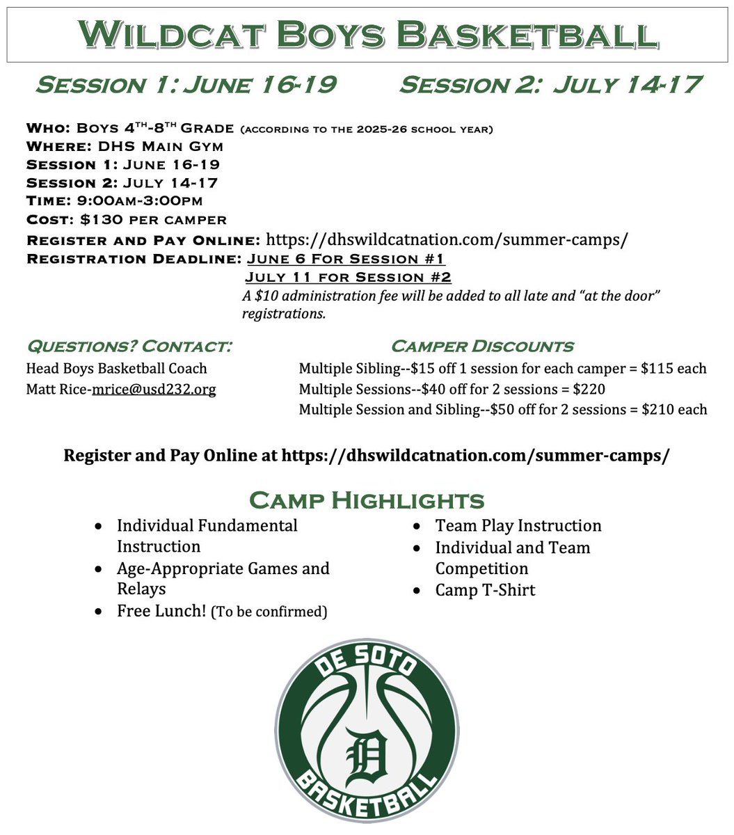 DeSoto Basketball tweet media