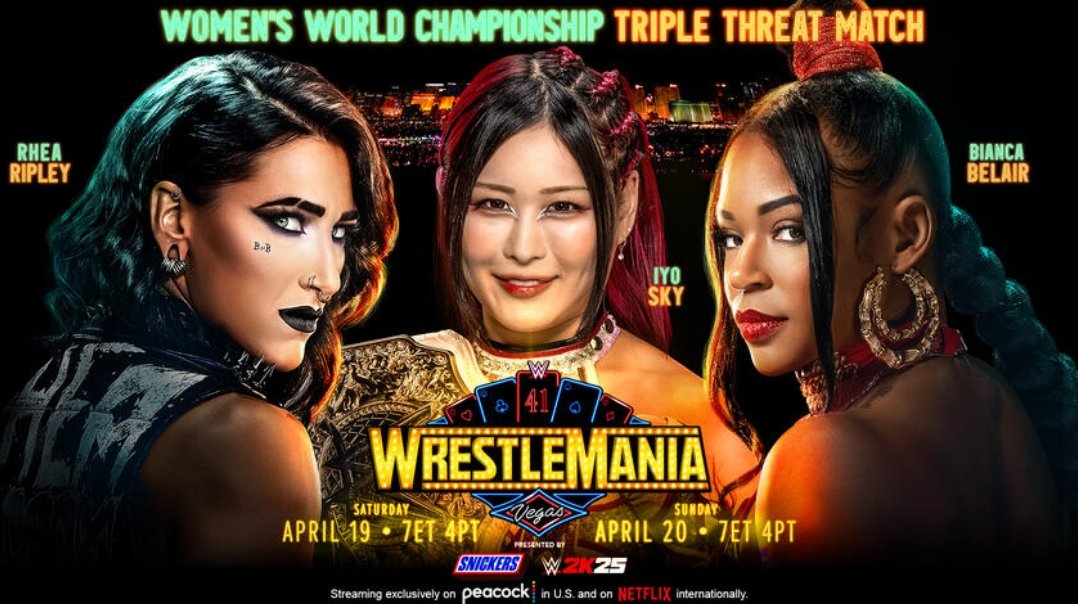 If <a href="/Iyo_SkyWWE/">IYO SKY</a> doesn't win at #WrestleMania it's just bad writing at this point 🤷🏻‍♂️

#WWERaw #IyoSky #BiancaBelair #RheaRipley