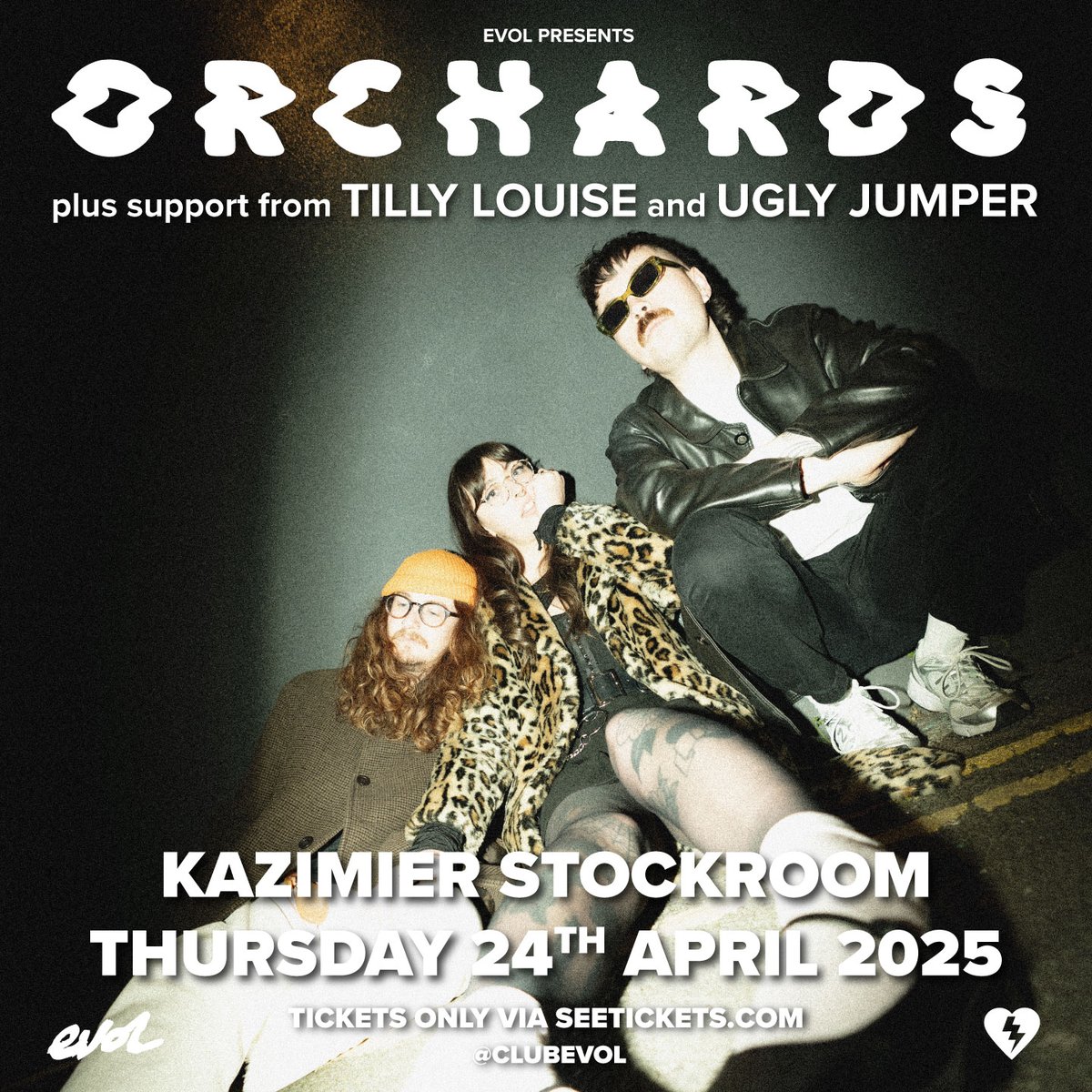 EVOL (@clubevol) on Twitter photo Lots of love around for <a href="/Orchardslive/">🪐 Orchards 🪐</a>'s outstanding new record BICKER 🔥
We can't wait to hear these songs LIVE <a href="/KazStockroom/">Kazimier Stockroom</a> in a few weeks time with awesome support from <a href="/tillyloumusic/">tilly louise</a> & <a href="/uglyjumperband/">Ugly Jumper</a>!
Still some tickets left <a href="/seetickets/">See Tickets</a>!
seetickets.com/event/orchards… Lots of love around for <a href="/Orchardslive/">🪐 Orchards 🪐</a>'s outstanding new record BICKER 🔥
We can't wait to hear these songs LIVE <a href="/KazStockroom/">Kazimier Stockroom</a> in a few weeks time with awesome support from <a href="/tillyloumusic/">tilly louise</a> & <a href="/uglyjumperband/">Ugly Jumper</a>!
Still some tickets left <a href="/seetickets/">See Tickets</a>!
seetickets.com/event/orchards…