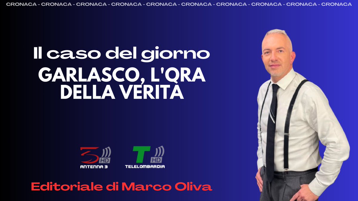 Nuovo editoriale di Marco Oliva sul nostro canale YouTube: il giornalista parla delle novità legate al caso di #Garlasco.

Guarda ora il video: youtu.be/kznsw1Y74aw