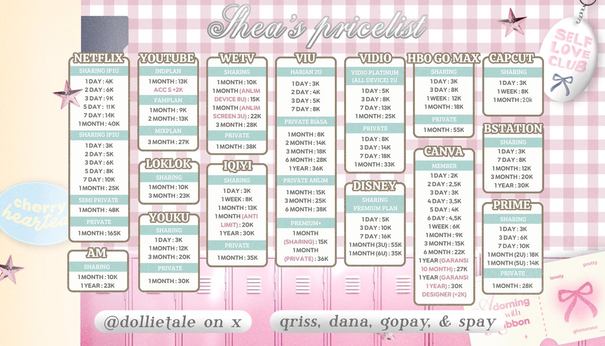 WTS WTB BELI JUAL APP PREM BERGARANSI ♥️

NETFLIX YOUTUBE VIDIO WETV IQIYI VIU VIDIO YOUTUBE HBO GO CAPCUT BSTATION PRIME AMAZON ALIGHT CANVA CAPCUT LOKLOK

testi on bio <3
📞 dm acc ini or <a href="/dollietale/">୭ৎ sheA! @ after dm ☘️</a>    
💌 wa (fast resp) : tiny.cc/WA-shea 
🫧 qriss (no fee)k9
#zonauang