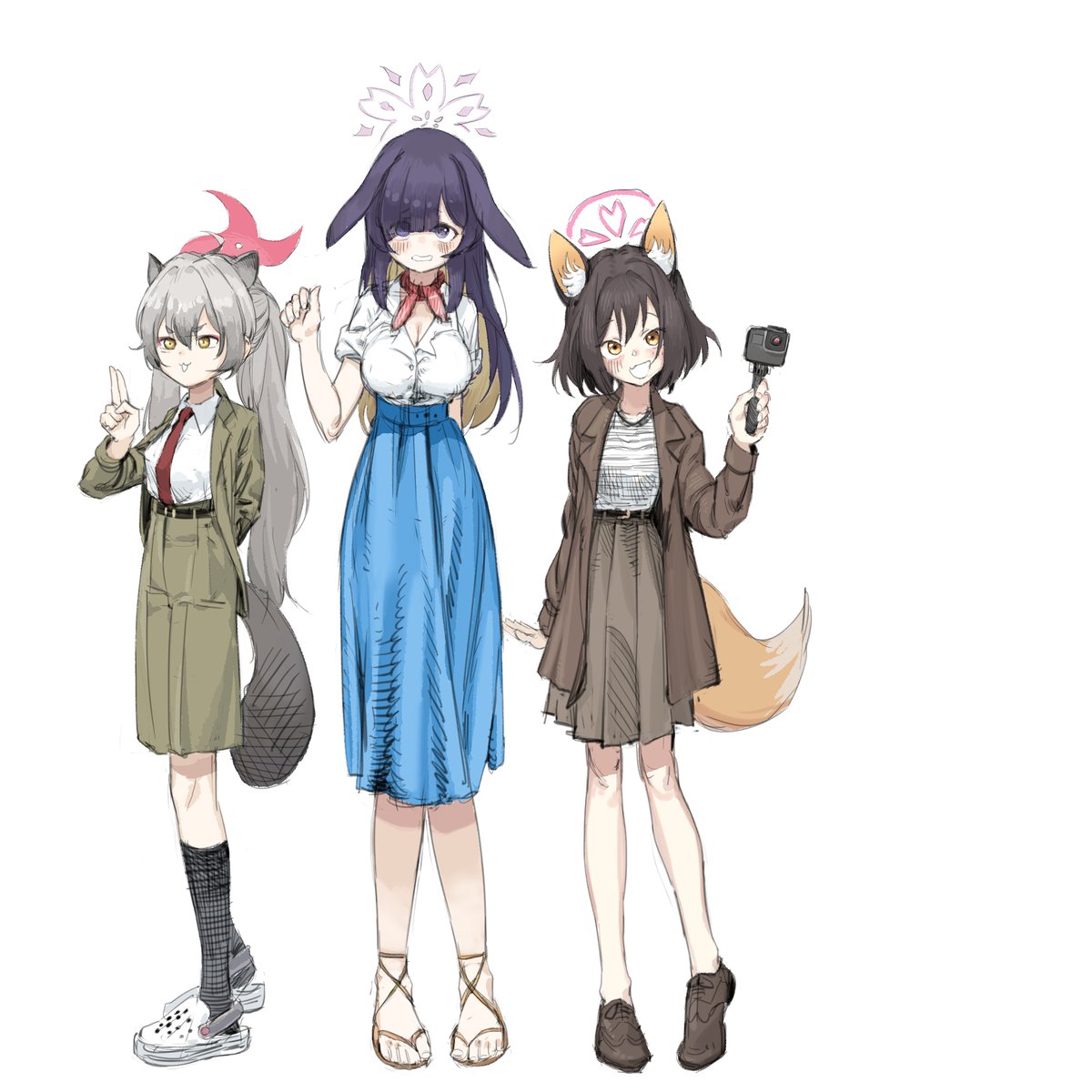 #BlueArchive #블루아카이브 #블루아카 #인법연구부 #미치루 #츠쿠요 #이즈나