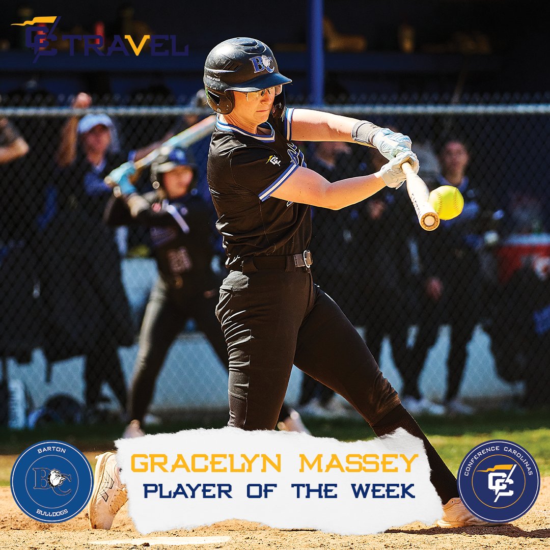 Conference Carolinas (@confcarolinas) on Twitter photo The week 1οΈβ£0οΈβ£ Conference Carolinas Softball Players of the Week presented by
ConferenceCarolinasTravel.com are Gracelyn Massey and Emily Bobo of <a href="/BartonAthletics/">Barton College Athletics</a>!
Learn more at ConferenceCarolinas.com/AthleteAwards
#LeadingTheWay The week 1οΈβ£0οΈβ£ Conference Carolinas Softball Players of the Week presented by
ConferenceCarolinasTravel.com are Gracelyn Massey and Emily Bobo of <a href="/BartonAthletics/">Barton College Athletics</a>!
Learn more at ConferenceCarolinas.com/AthleteAwards
#LeadingTheWay