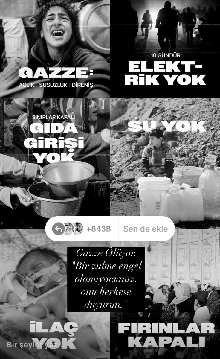 Kıyamet sandığımız kadar uzak değil belki... Bir şekilde sonu gelecek her şeyin. Onların bugün çektiği o derin acıların da sonu var. Ama zalimlerin cezası sonsuza kadar sürecek.. !
#GazzeÖlüyor #GazzedeSoyKırımDevamEdiyor