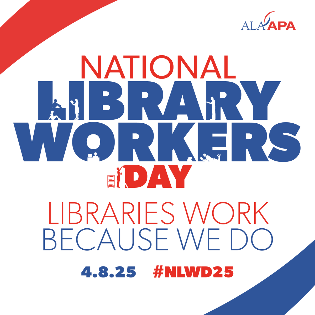 Happy National Library Workers Day!  While we work hard to meet our patrons needs and expectations every day, we are part of a larger whole.  Librarians across the state and the country help contribute to our success! #NationalLibraryWeek #Librarians #Library #NLWD25