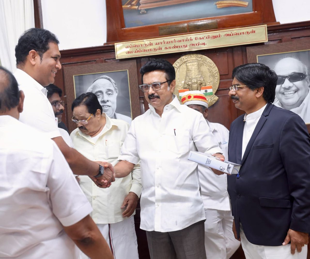 arib_mansoor's tweet photo. My wishes and congratulations to our very own "WINSON" @PWilsonDMK 🌄
Another Gem on your crown sir !!!
#ProtectStateRights #DMK4StateRights https://t.co/ljNb4qaLc0