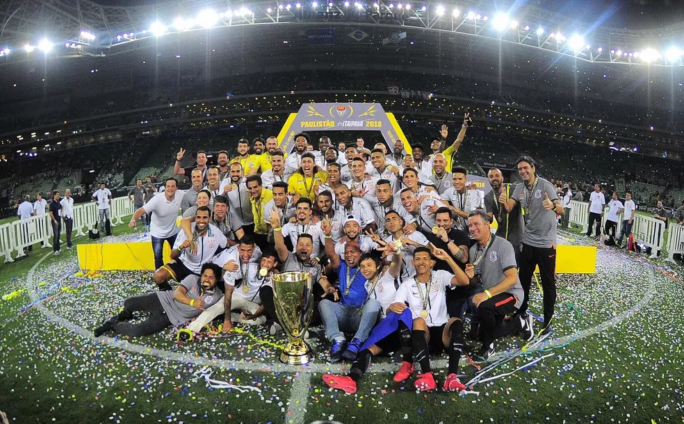 IDCorinthiana's tweet photo. HÁ EXATOS 7 ANOS!
Em 08/04/2018 o Corinthians era Campeão Paulista dentro do Allianz Parque.  

O eterno #PaulistinhaDay! https://t.co/xnkhyWnk3n