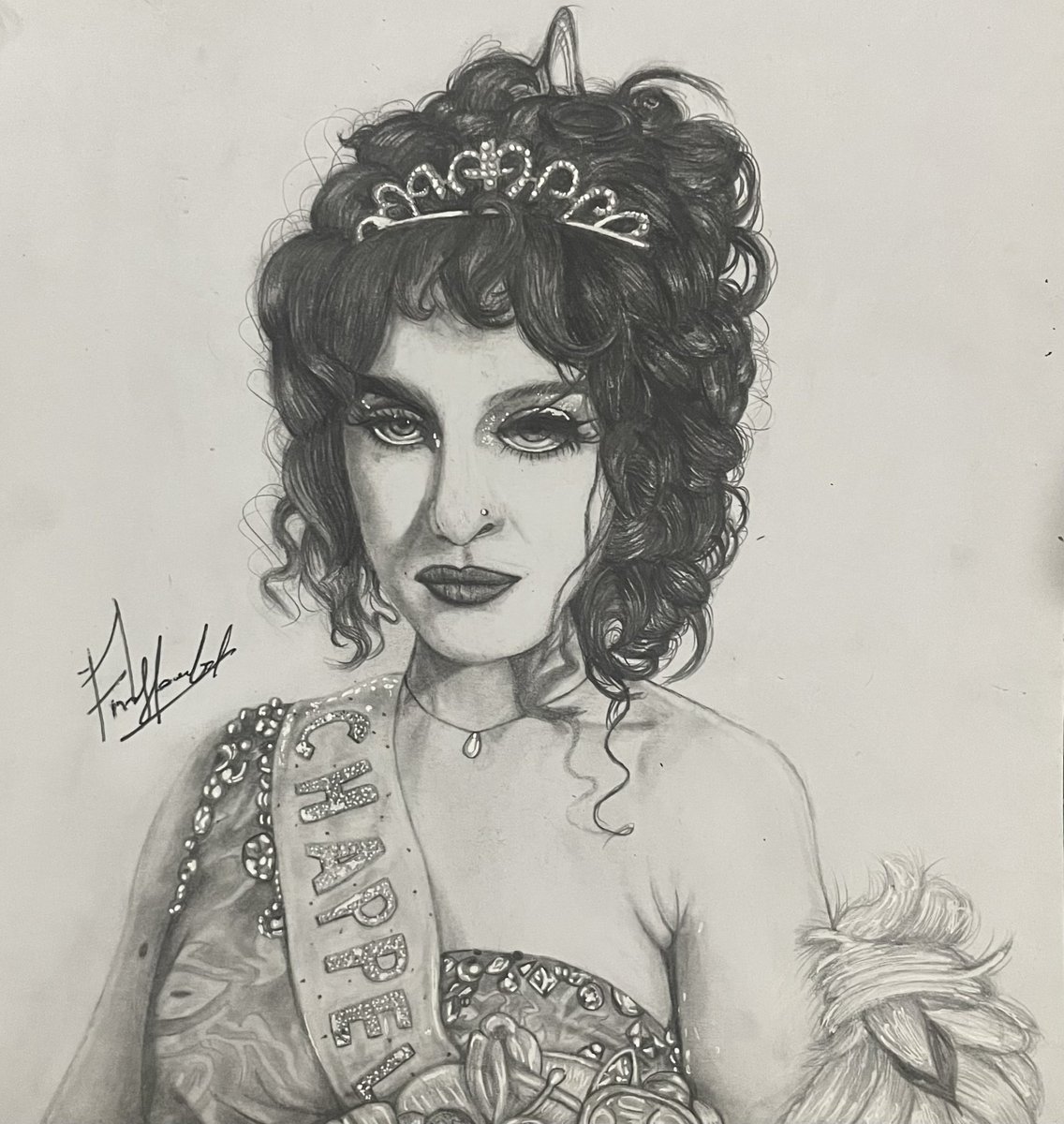 fnaffan6062's tweet photo. Finally finished Chappell Roan! ✨
I had a lot fun making this artwork and is definitely one of my most detailed portraits yet ✨
Hope you guys like it! ❤️
#art #ChappellRoan #artworks #sketches #artcomplete #portrait https://t.co/VuR1apgf7n