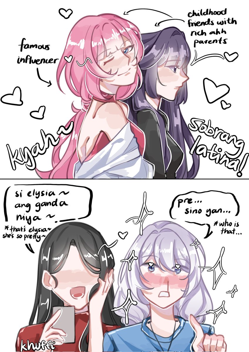 _khuffi_'s tweet photo. honkai filo college au

love at first sight...?
#HonkaiImpact3rd https://t.co/SxFxamtdoV