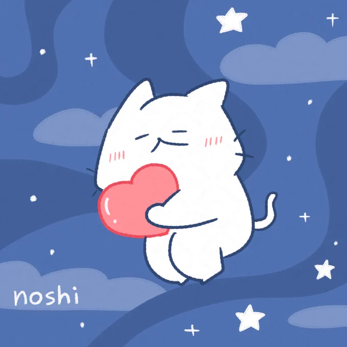 今日も一日お疲れ様でしたしろにゃんからの愛を抱いてGood Night…ฅ^-ω-^ฅ 