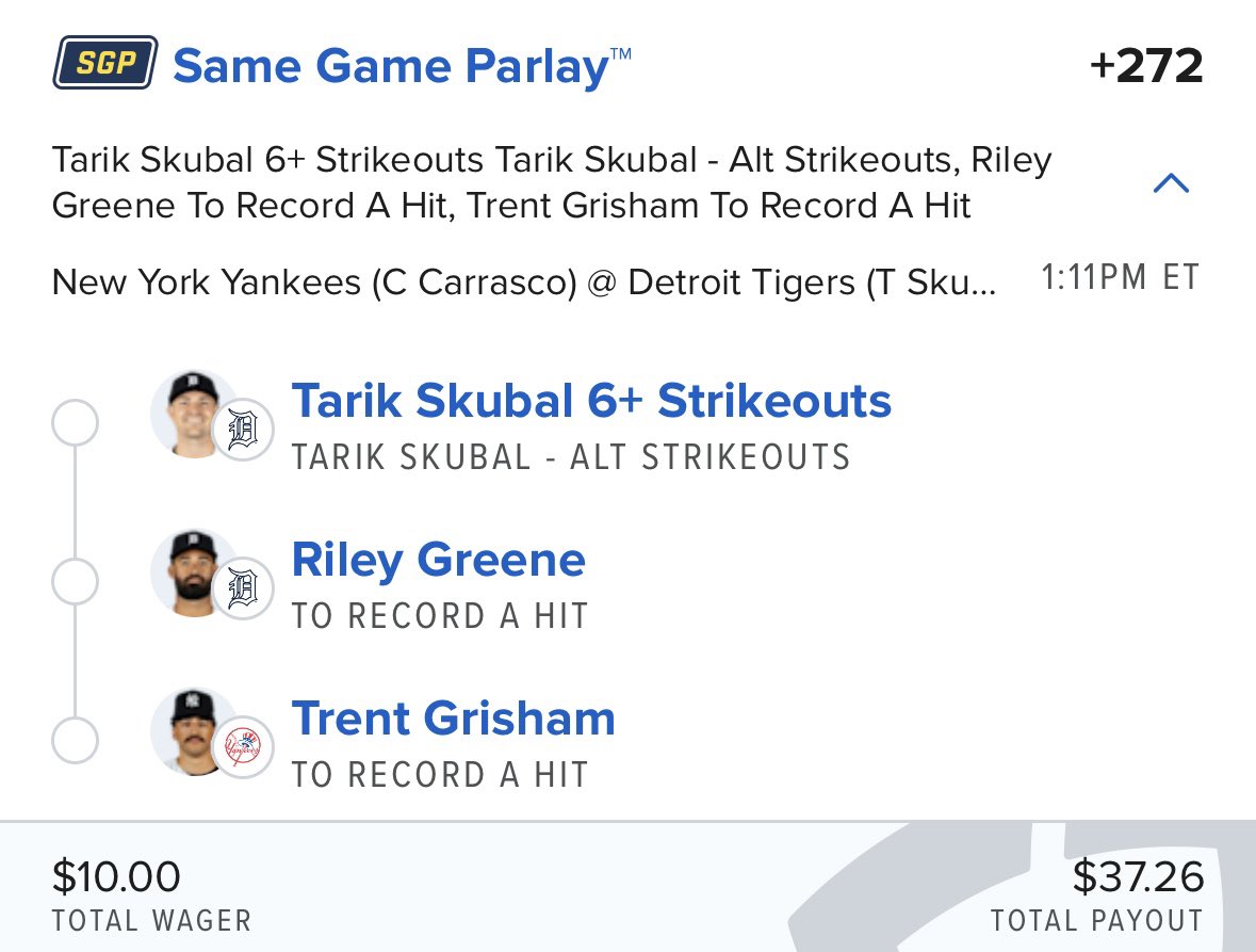 MLKJR1902's tweet image. $10 -&amp;gt; $100 daily ladder. I’m going to start doing one of these every day, so following along if you’d like. Leaving ML picks off bet 1 today because I can’t trust either team in this game (leaning tigers)

#DailyLadder #GamblingX