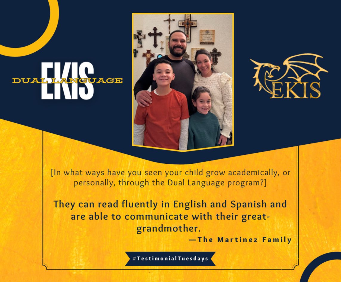 Eastwood Knolls ๐๐ (@eastwoodknolls) on Twitter photo #TestimonialTuesdays Tell a Unique Story of Dual Language Student(s) <a href="/EastwoodKnolls/">Eastwood Knolls ๐๐</a> Through the Lens of Our Parents & Community.
Below They Share Their Thoughts on the Benefits of Language & Cultural Development in a K-8 Setting!
Today We Learn From: โคต๏ธ
~ The Martinez Family #TestimonialTuesdays Tell a Unique Story of Dual Language Student(s) <a href="/EastwoodKnolls/">Eastwood Knolls ๐๐</a> Through the Lens of Our Parents & Community.
Below They Share Their Thoughts on the Benefits of Language & Cultural Development in a K-8 Setting!
Today We Learn From: โคต๏ธ
~ The Martinez Family