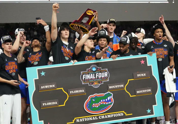 The @gatorsmbk team are National Champions. Congratulations from all your canine loving fans! Support and shop official Gators items @ufbookstore now! #champions #marchmadness #basketball #collegebasketball #ncaa #gatornation #floridagators #allstardogsusa