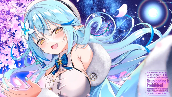 夜桜ラミィちゃん#らみあーと 