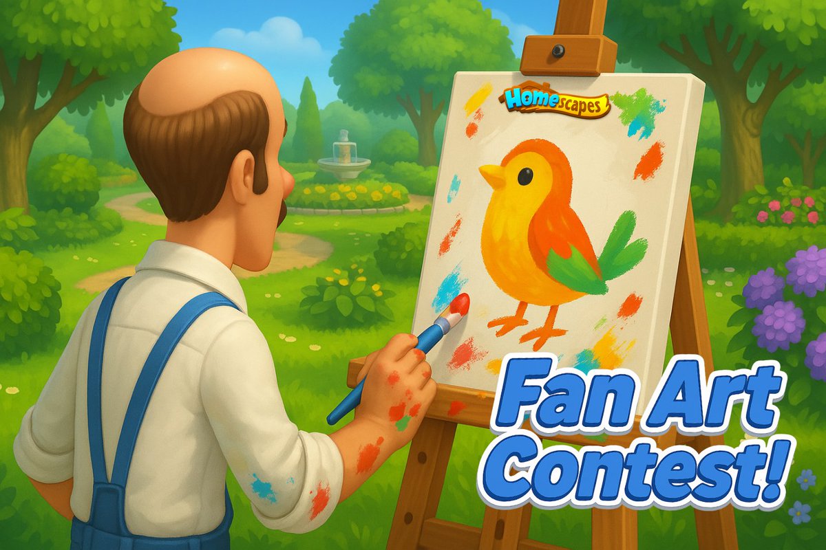 🐦 Celebrate #DrawABirdDay with a #FanArt Contest flying your way!
🎁 Share your artwork inspired by your favorite #Homescapes characters, pets, or moments for a chance to win some colorful boosters!
🎨 Let your creativity soar: homescapes.onelink.me/zep5/74cvjyn3