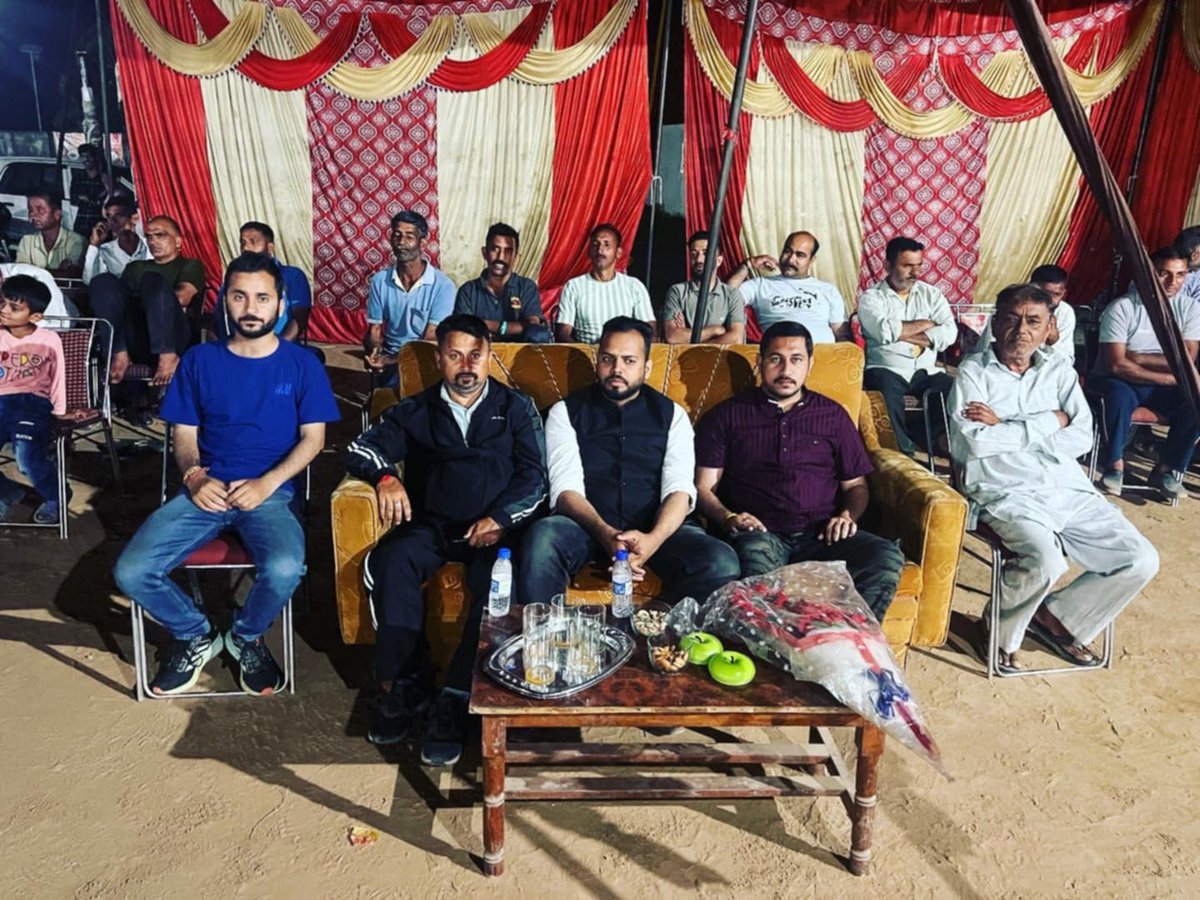 JKYNC (@yncjk) on Twitter photo VP Central Zone JKYNC Jammu <a href="/MeedChoudhary/">Hameed Choudhary JKNC</a> attended the inaugural of a Night Cricket Tournament in Samba organized by Rehian Cricket Club in which 32 cricket teams are participating. Tbe youth leader while addressing the young cricketers assured them support in future activities VP Central Zone JKYNC Jammu <a href="/MeedChoudhary/">Hameed Choudhary JKNC</a> attended the inaugural of a Night Cricket Tournament in Samba organized by Rehian Cricket Club in which 32 cricket teams are participating. Tbe youth leader while addressing the young cricketers assured them support in future activities
