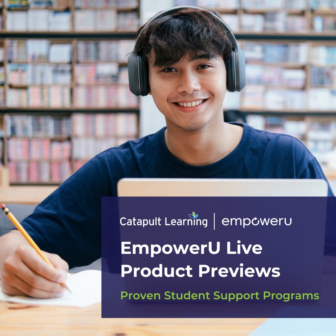 EmpoweruR's tweet photo. Join the EmpowerU team for our weekly live product demonstrations on Wednesdays at at 12pm CST to see how our evidence-based resilience programs drive real, measurable results in schools just like yours

Reserve your spot here:
https://t.co/nzuoDeJTer https://t.co/hY3Cg57Bpz https://t.co/z6sUmpvqhv