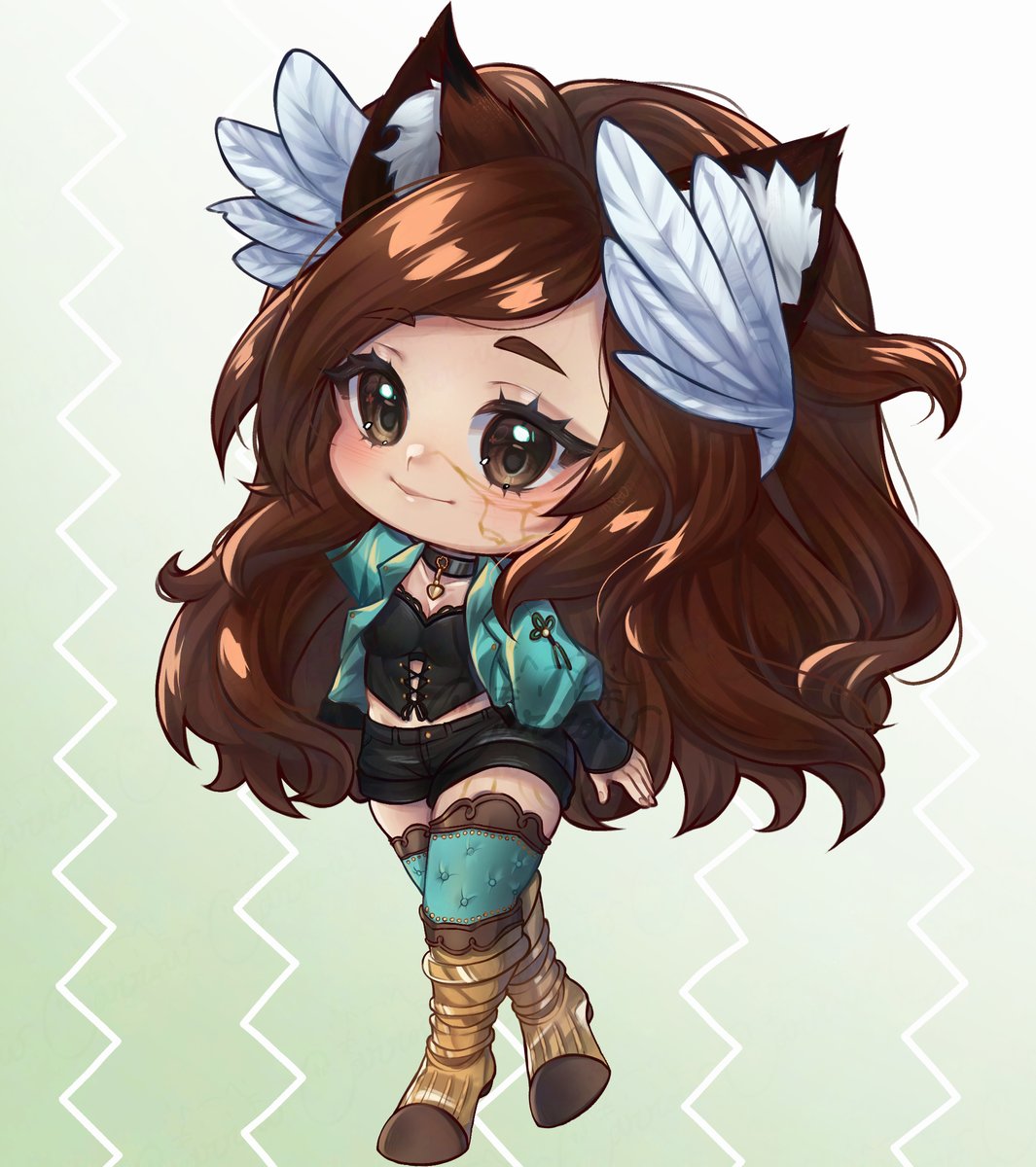BearCarrow's tweet photo. Hi! #PortfolioDay #PORTFOLIODAY2025 
I’m a freelance artist that loves drawing cute character 🌻
(  characters  belong to  my  customers  on  #VGen ) https://t.co/ZPIxfuERcT