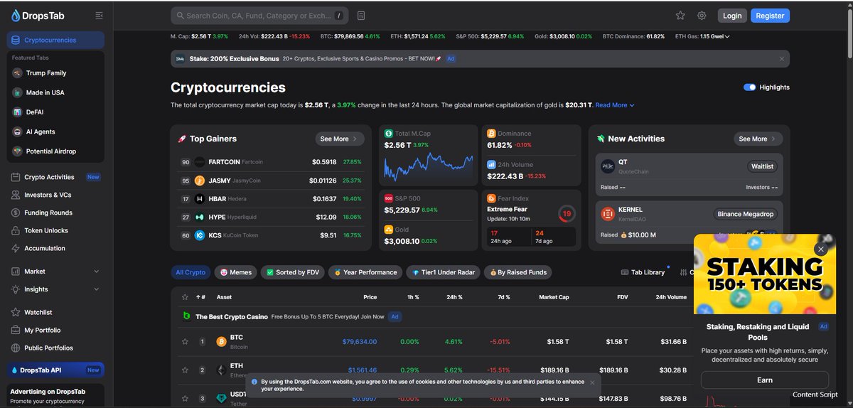 F_NdyG's tweet photo. Bingung soal garap airdrop ? 
Coba Cek website ini..

https://t.co/tvaH6Fw0k4

Di website ini lengkap, mulai dari aktivitas crypto terkini, funding round ( disini bisa lihat project apa yang lagi berjalan = airdrop), investor , token unlock, akumulasi dari whale.. https://t.co/860HWZR3LS