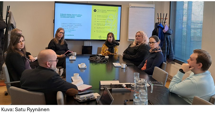 Olemme merkityksellinen vaikuttaja uraohjauksen kentällä ja siksi monessa mukana mm. Euroguidancen-ryhmässä. Miten ohjauksen keinoin voitaisiin tukea kansainvälisen kokemuksen ja osaamisen sanoittamista? Mukana Kastari <a href="/EuroguidanceFI/">EuroguidanceSuomi</a> <a href="/Opetushallitus/">Opetushallitus</a> #uraohjaajatry #uraohjaus