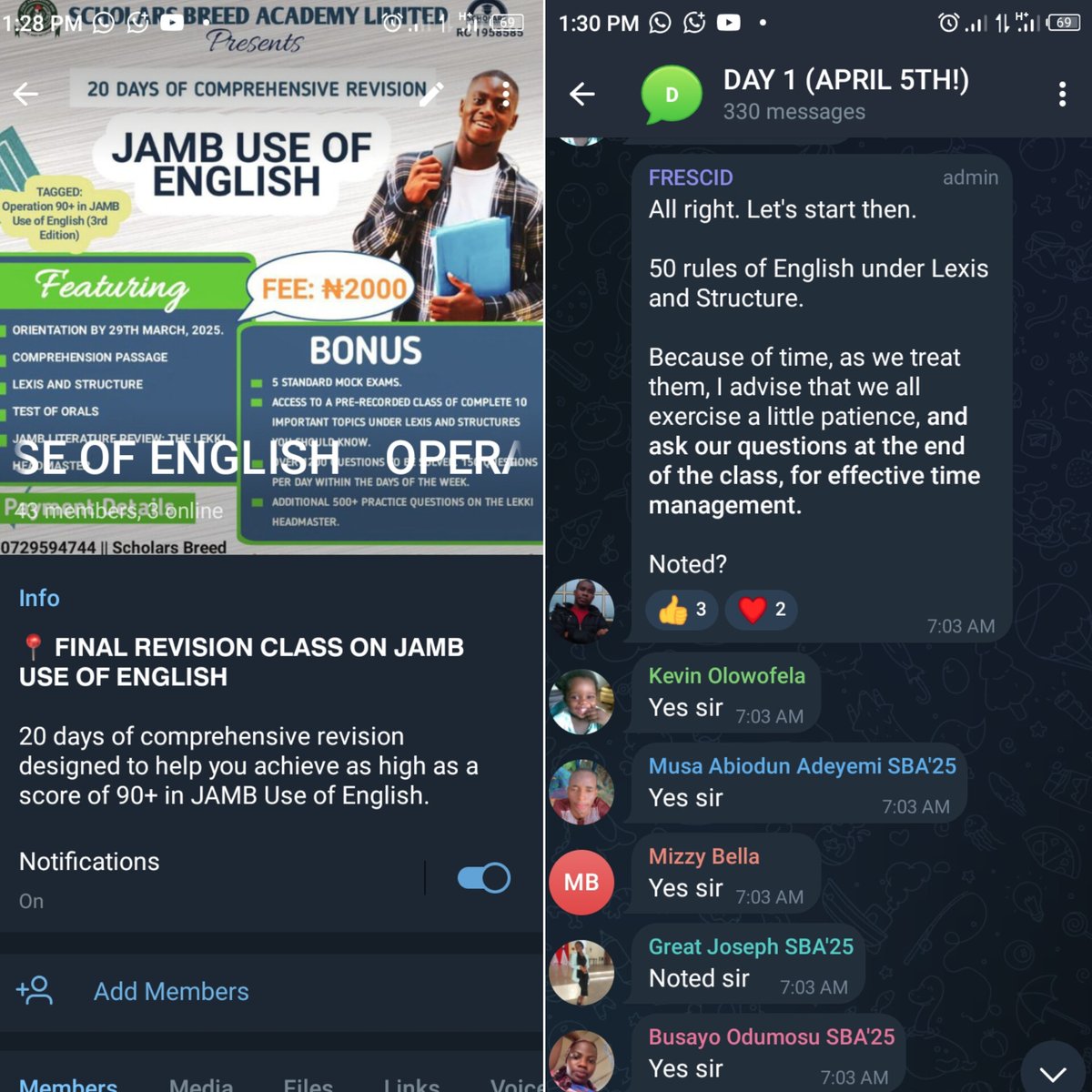 profphilipakano's tweet photo. 📍𝗙𝗜𝗡𝗔𝗟 𝗥𝗘𝗩𝗜𝗦𝗜𝗢𝗡 𝗖𝗟𝗔𝗦𝗦

Tagged Operation 90+, our final revision class started on Saturday, 5th April.

✅ Click below to join!
https://t.co/JgJyjPG0qr

#JAMB #UTME #English #FinalRevisionClass #Operation90+ #SBA #ScholarsBreedAcademyLimited https://t.co/j8IEVXrBJS