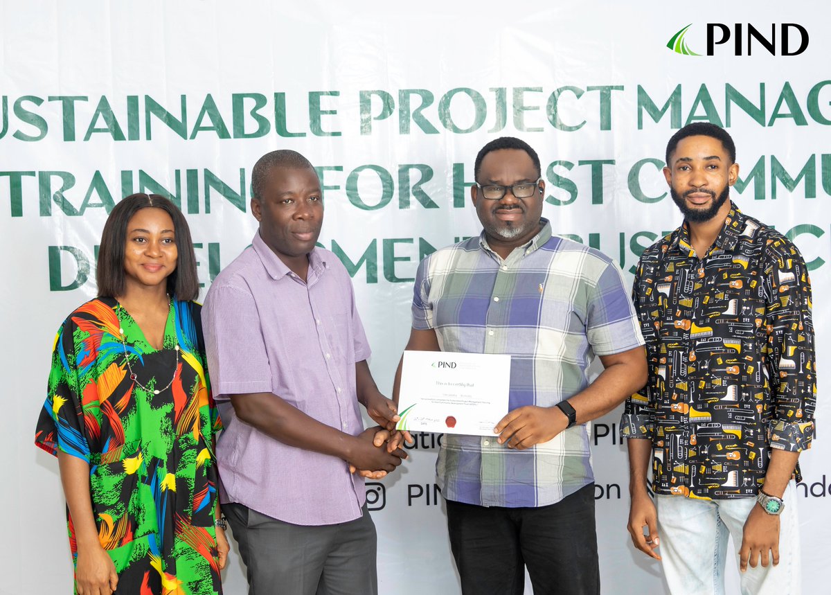 Building Stronger Communities Through Sustainable Project Management 

PIND hosted a Sustainable Project Management Training, equipping members of four Chevron Host Community Development Trusts (HCDTs) with essential skills for effective project planning and execution. 

By
