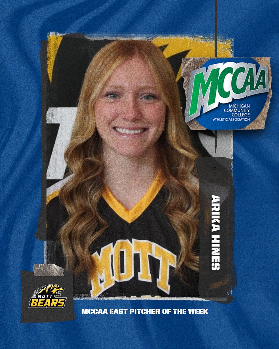 Stockpiling Weekly Honors! 👏👏

<a href="/MottCCAthletics/">Mott Athletics</a> FR P Arika Hines continued her impressive campaign with 26 strikeouts across 17 innings to go 3-0 on the week with a 0.82 ERA and .82 WHIP! The effort led Hines to another Eastern Conference Pitcher of the Week honor!