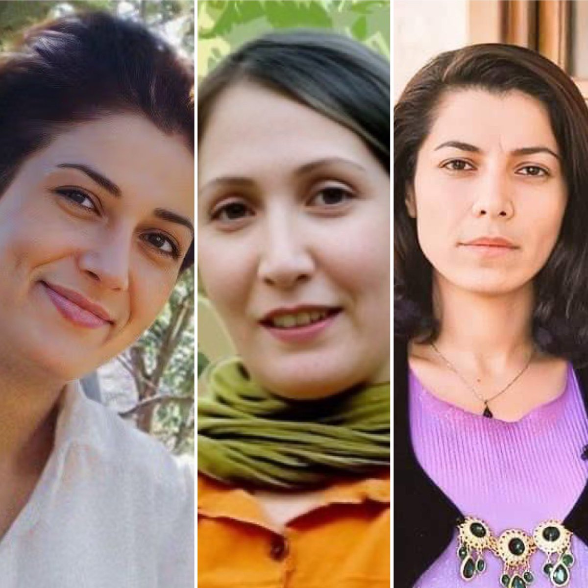 RojavaEnghelab's tweet image. سهشنبهها، دل ما در زندان است…
کنار زنانی که با باور، نه با سلاح، در برابر مرگ ایستادهاند.
#وریشه_مرادی
#پخشان_عزیزی
#شریفه_محمدی
طنین صدایشان باشیم، نه پژواک سکوت.
#نه_به_اعدام