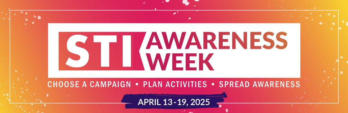 STI Awareness Week is coming up, and it’s time to get informed, get tested, and take control of your sexual health! 💪

Join us April 13-19, 2025, as we spread awareness, offer free resources, and create opportunities for conversations about STIs. 

#STIAwarenessWeek