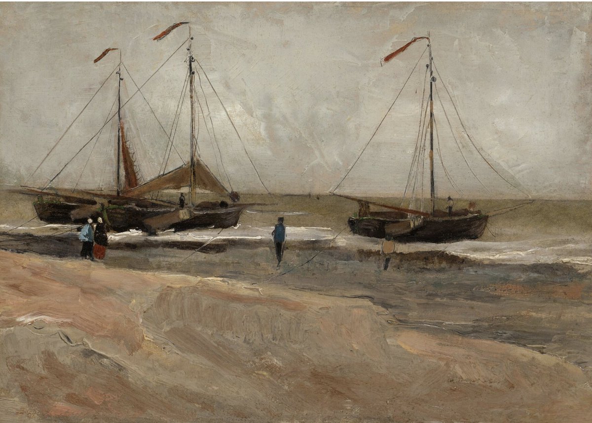 vangoghmuseum's tweet photo. Vincent wrote to Theo about a painting he made at the beach ✏️ ‘I've put a lot of work into drawing [...] it's the backbone of painting, the skeleton supporting everything else.’ (1882). Do you recognise the final painting in it?
🖼️ © Private collection https://t.co/HM6RTpVJ0u