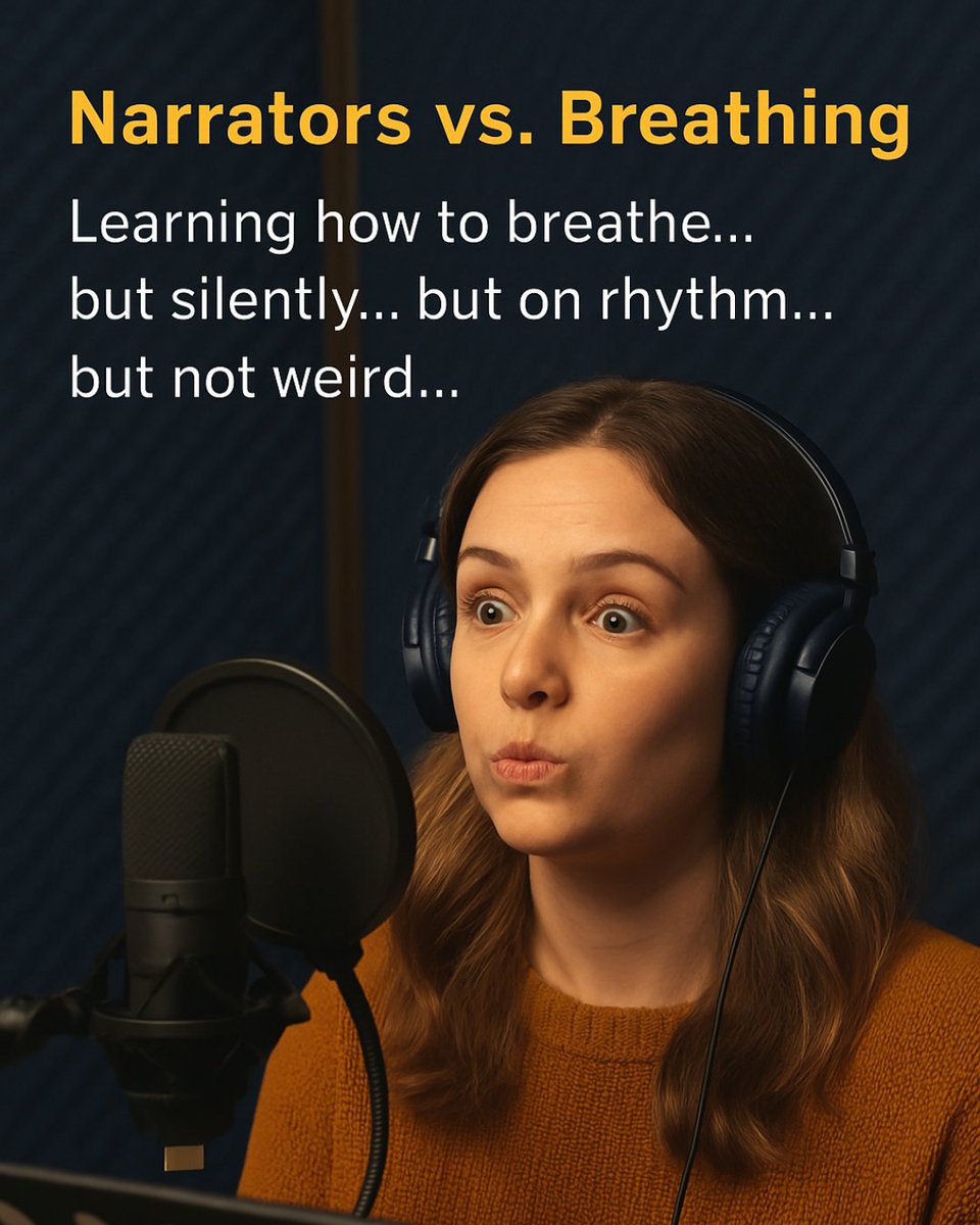🥇Narrators: low-key Olympic-level breath control.
Holding a sentence for 47 seconds straight?
Whispering mid-sprint?
Sighing on beat with a dragon battle?
🎙️Just another day in the booth.

Gold medal in controlled exhalation goes to…