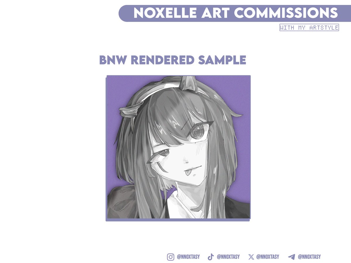 nnoxtasy's tweet photo. COMMISSION OPEN, IDR only. TnC and more information on dms! :3
#commission #commissionsopen #commissionopen #CommissionedArt #ArtCommission #artcommissions https://t.co/Lv5BBeWBM2