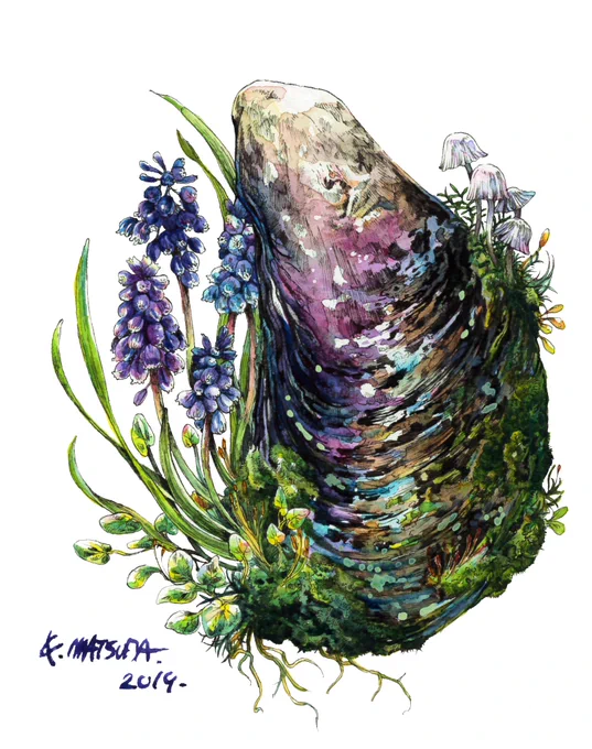 シンプル貝作品 #貝の日 