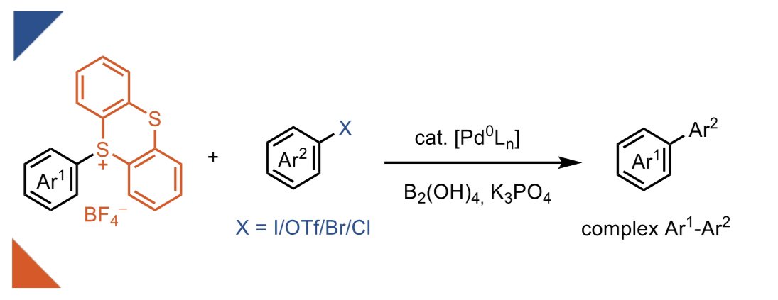 Ritter Lab (@ritter_lab) on Twitter photo In our new publication in <a href="/angew_chem/">Angewandte Chemie</a>, we demonstrate how the ultra-fast rate of oxidative addition of aryl-TTs to Pd(0) can be used to achieve cross-electrophile coupling with aryl-I/Br/OTf/Cl!
Open access 🔓!
onlinelibrary.wiley.com/doi/10.1002/an… In our new publication in <a href="/angew_chem/">Angewandte Chemie</a>, we demonstrate how the ultra-fast rate of oxidative addition of aryl-TTs to Pd(0) can be used to achieve cross-electrophile coupling with aryl-I/Br/OTf/Cl!
Open access 🔓!
onlinelibrary.wiley.com/doi/10.1002/an…