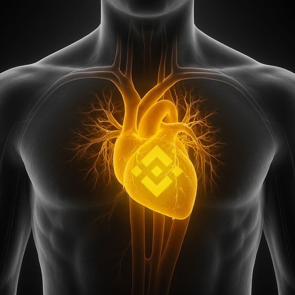 binance's tweet image. Doctor: “You have a strong heart."

Me: “Thanks, it runs on Binance."