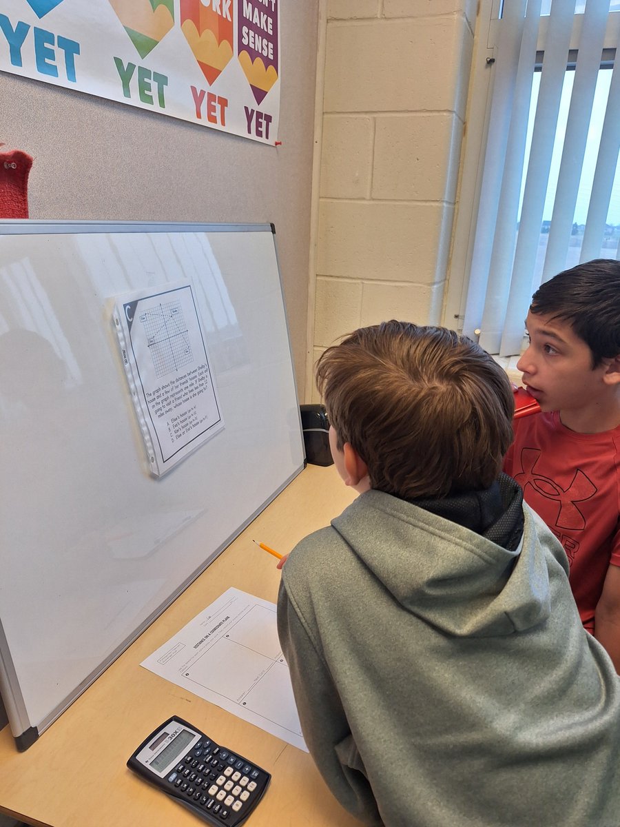 HCSDmiddle's tweet photo. Mr. Fink's Math classes are working on the Pythagorean Theorem and finding the distance on a coordinate plane. They are going around the room to solve problems that they could use in their day to day lives. What a great life skill to have! https://t.co/L1RoUspWPy