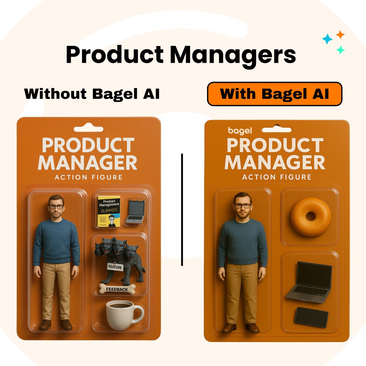 Dump the chaos. Be a real Product hero with Bagel AI!
Oh look at this, a link to our website (click it): bagel.ai

#ProductManagement #AIProductIntelligence #BagelAI #GTMAlignment #BeforeVsAfter