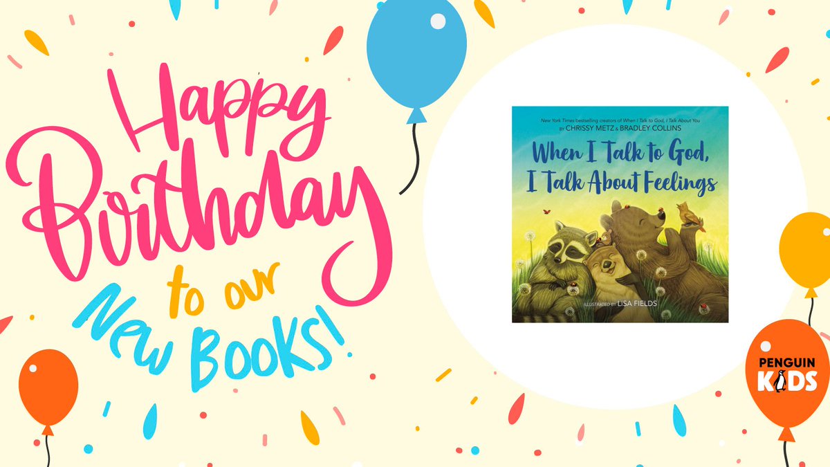 Penguin Kids (@penguinkids) on Twitter photo Happy #BookBirthday to When I Talk to God, I Talk About Feelings by <a href="/ChrissyMetz/">Chrissy Metz</a> and <a href="/Bradley_Collins/">Bradley T. Collins</a> & illustrated by Lisa Fields
A picture book all about using faith and prayer to explore the ups and downs of feelings! Ages 4-8.
➡️bit.ly/4laPsfj Happy #BookBirthday to When I Talk to God, I Talk About Feelings by <a href="/ChrissyMetz/">Chrissy Metz</a> and <a href="/Bradley_Collins/">Bradley T. Collins</a> & illustrated by Lisa Fields
A picture book all about using faith and prayer to explore the ups and downs of feelings! Ages 4-8.
➡️bit.ly/4laPsfj