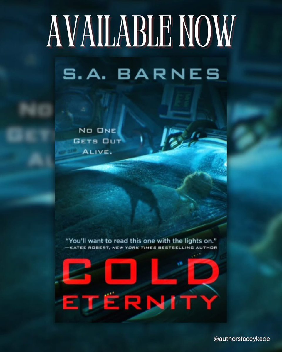 IT'S RELEASE DAY! 💙🩶

Cold Eternity was a blast to write. I so enjoyed Halley’s utter practicality and refusal to believe anything creepy or supernatural could be happening—after all, she doesn’t know she’s in a space horror novel.

#sabarnes #coldeternity #spacehorror