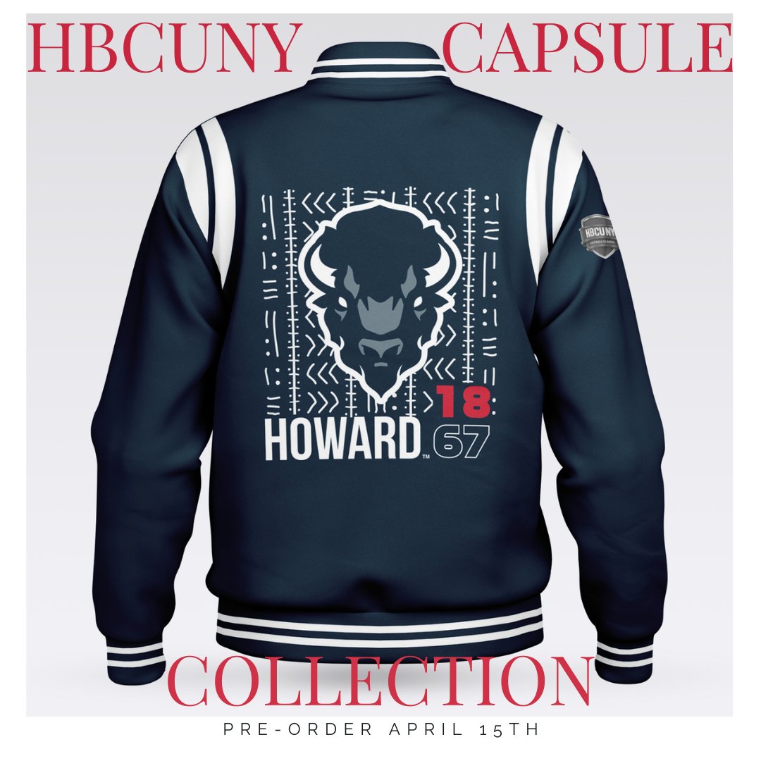 HBCU NY Classic (@hbcunyclassic) on Twitter photo 👀 Sneak peek! We to put our spin on the @hbculeggings mudcloth varsity jacket with exclusive HBCUNY colorways for @howard1867 and <a href="/morehouse1867/">Morehouse School of Religion Student Fellowship</a>. This limited collection drops April 15th. Don't miss out! Mark your calendar! #HBCUNYClassic #CapsuleCollection #Howard #Morehouse 👀 Sneak peek! We to put our spin on the @hbculeggings mudcloth varsity jacket with exclusive HBCUNY colorways for @howard1867 and <a href="/morehouse1867/">Morehouse School of Religion Student Fellowship</a>. This limited collection drops April 15th. Don't miss out! Mark your calendar! #HBCUNYClassic #CapsuleCollection #Howard #Morehouse