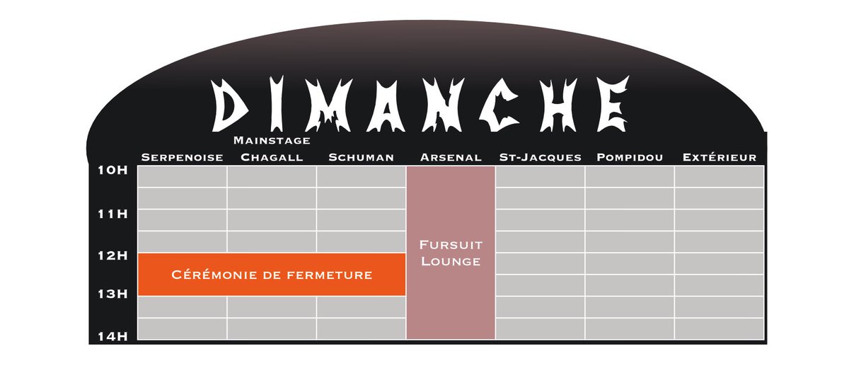 🤘📣 PLANNING 2NDE EDITION 📣🤘

Une liste descriptive de toutes les activités sera à retrouver dans votre conbook ! 

Retrouvez aussi le planning très prochainement sur furfurieux.com ...🎸 !!