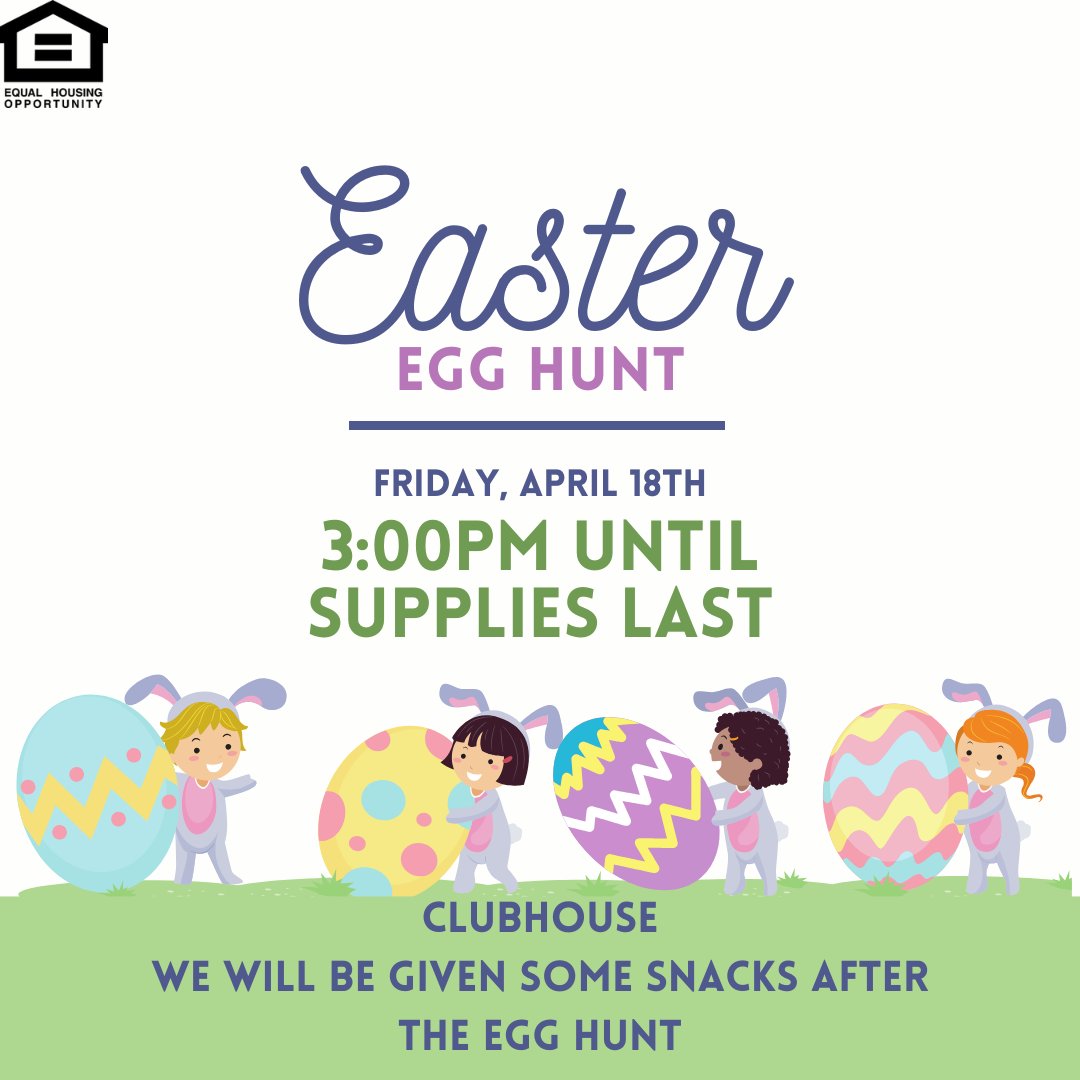 CourtneyChase04's tweet photo. Mark your calendar for next Friday 4/18/25. Make sure to come ready for our Easter Egg Hunt starting at 3PM. https://t.co/6viu7Q7AbU