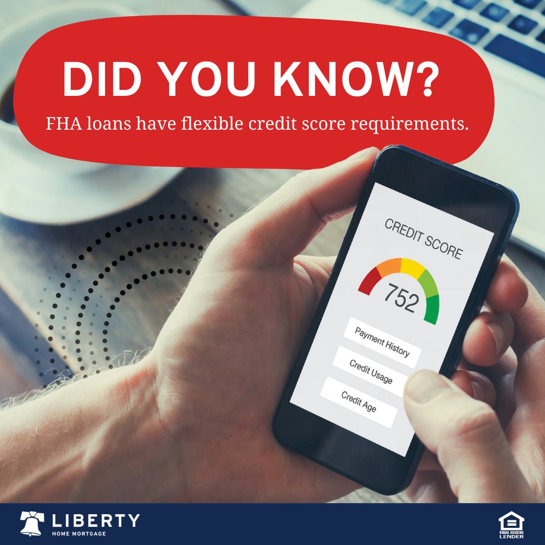 Finance_Wizard's tweet photo. FHA loans = Flexible credit score requirements! Call to learn more today! #libertyrising https://t.co/xwq6c8kfxg https://t.co/DYNZlSXYD0
