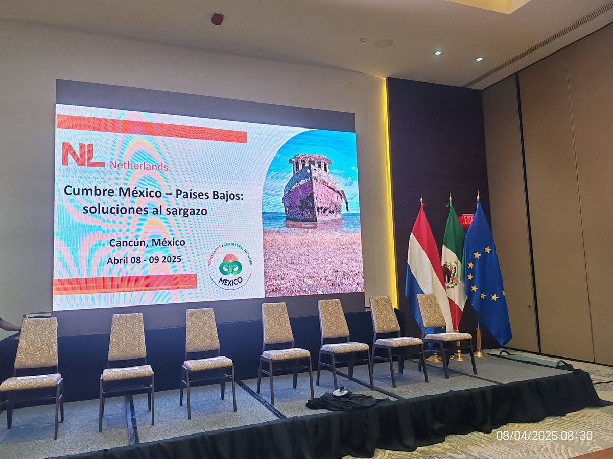 Cumbre México -Países Bajos: soluciones al sargazo, 8 y 9 de abril
