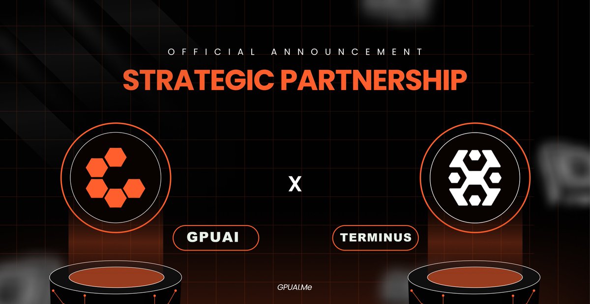 🚀 Exciting Partnership: Terminus x GPU AI 🤝

We are thrilled to announce our partnership with #terminus 

🌐 📌 Terminus.Network (Terminus): ⚡️ A PayFi pioneer who unites the entire payment ecosystem to seamlessly bridge crypto and real-world transactions via QR-code