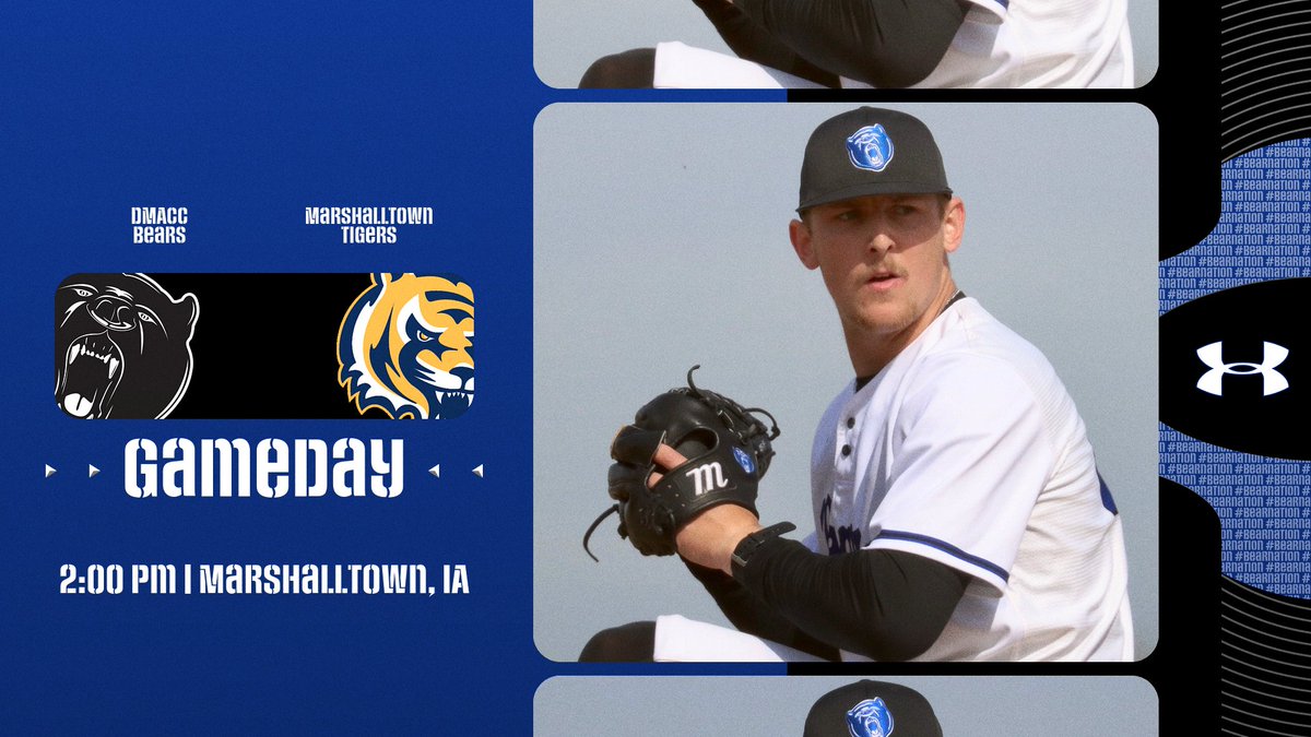 DMACCAthletics's tweet photo. The DMACC Baseball team will be back in action today, traveling to Marshalltown for an ICCAC affair with the Tigers. #beanation
🆚= Marshalltown
⏰- 3:00 pm
📍= Marshalltown, IA
📊= https://t.co/Ub94OSMncp https://t.co/gYLcq3AfoJ